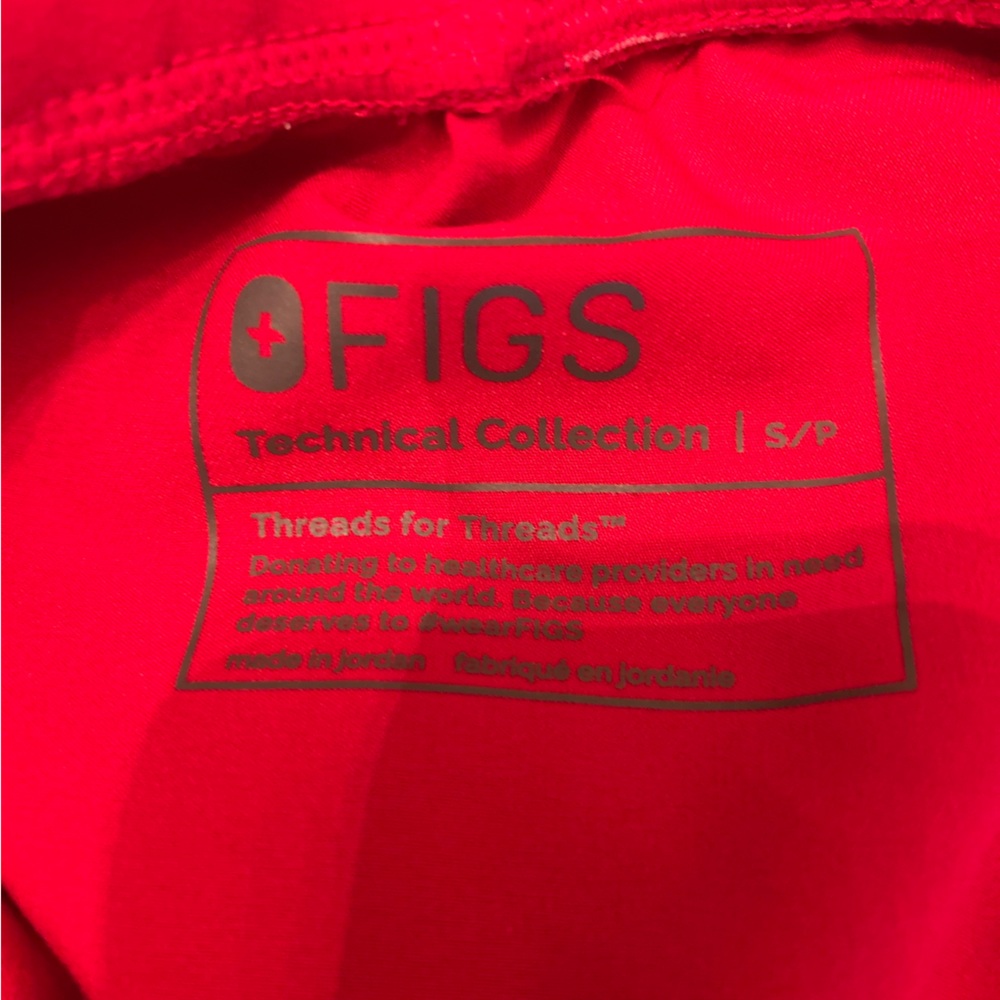 Figs Winning Red Zamora joggers size small petite. - Picture 5 of 5